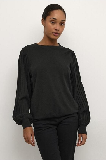 Kaffe Trui KALONE KNIT PULLOVER 10507905 100121 BLACK DEEP