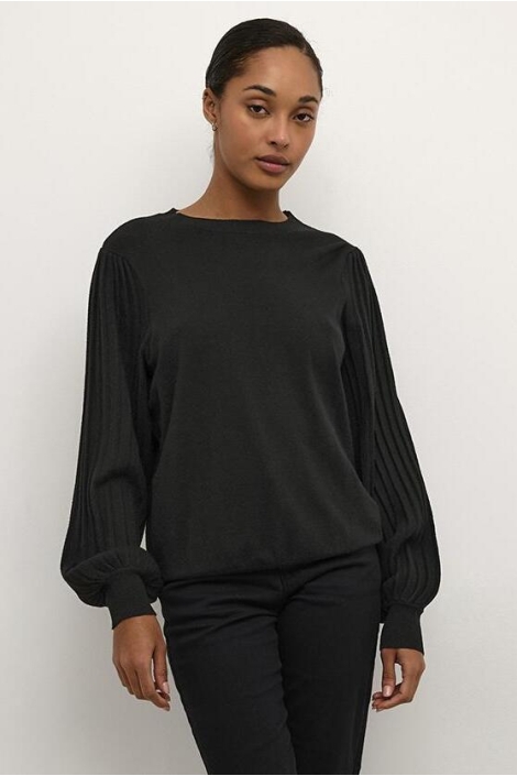 Kaffe zwarte dames trui | Model