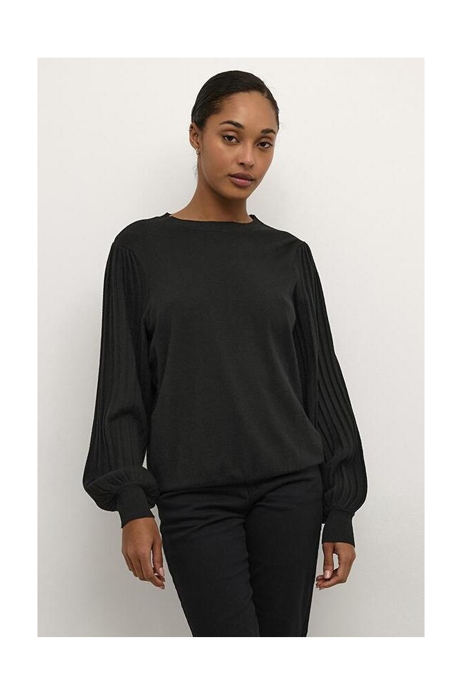 Kaffe zwarte dames trui | Model