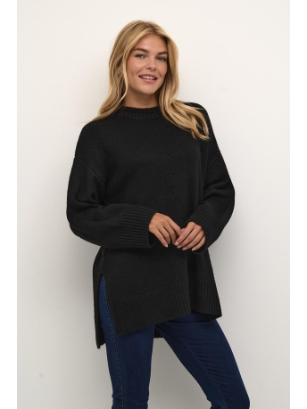 Kaffe Trui KAOLGA KNIT TUNIC 10507816 100121 BLACK DEEP