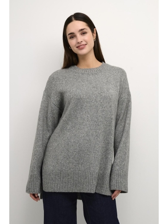 Kaffe Blouse KAOLGA KNIT TUNIC 10507816 100123 GREY MELANGE