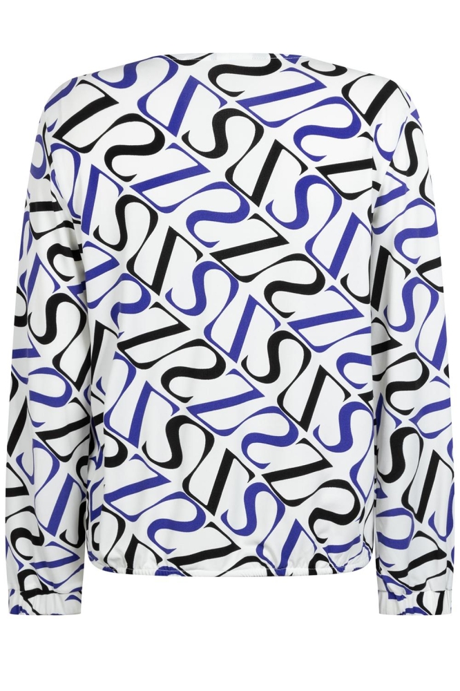 SIMONE SPLENDOUR PRINTED SHIRT 234 0005 0044 OFFWHITE PURPLE