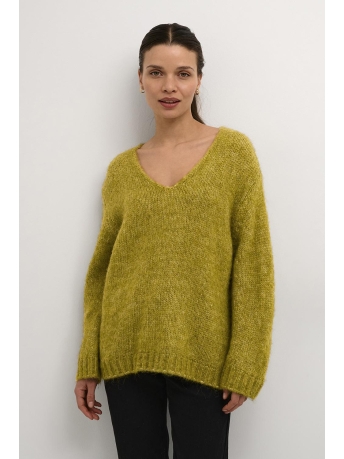 Kaffe Trui KAALIOMA 3 4 SL PULLOVER 10507652 1706361 GREEN MOSS MELANGE