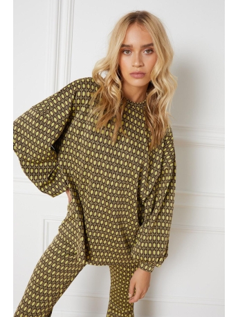 Refined Department T-shirt OVERSIZED LONGSLEEVE CRISTEL R2309895253 700-GREEN