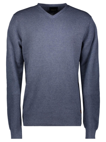 Twinlife Trui MEN PULLOVER V NECK KNIT TW34401 565 DRESS BLUES
