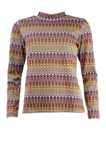 NED Trui MILANS PLAIN LS COLORED RETRO CURL JACQUARD 23W2 RP024 02 903 COLORED