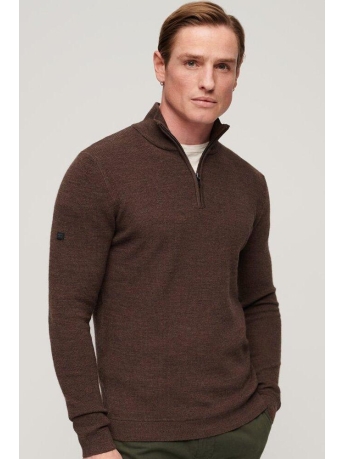 Superdry Trui STUDIOS MERINO HENLEY M6110515A CVB CHESTNUT