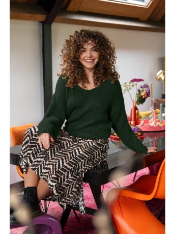 FOS Amsterdam Trui STERRE 6736 323 FOREST GREEN