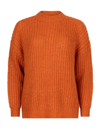 Lofty Manner Trui SWEATER RAEGAN OK107 1 ORANGE