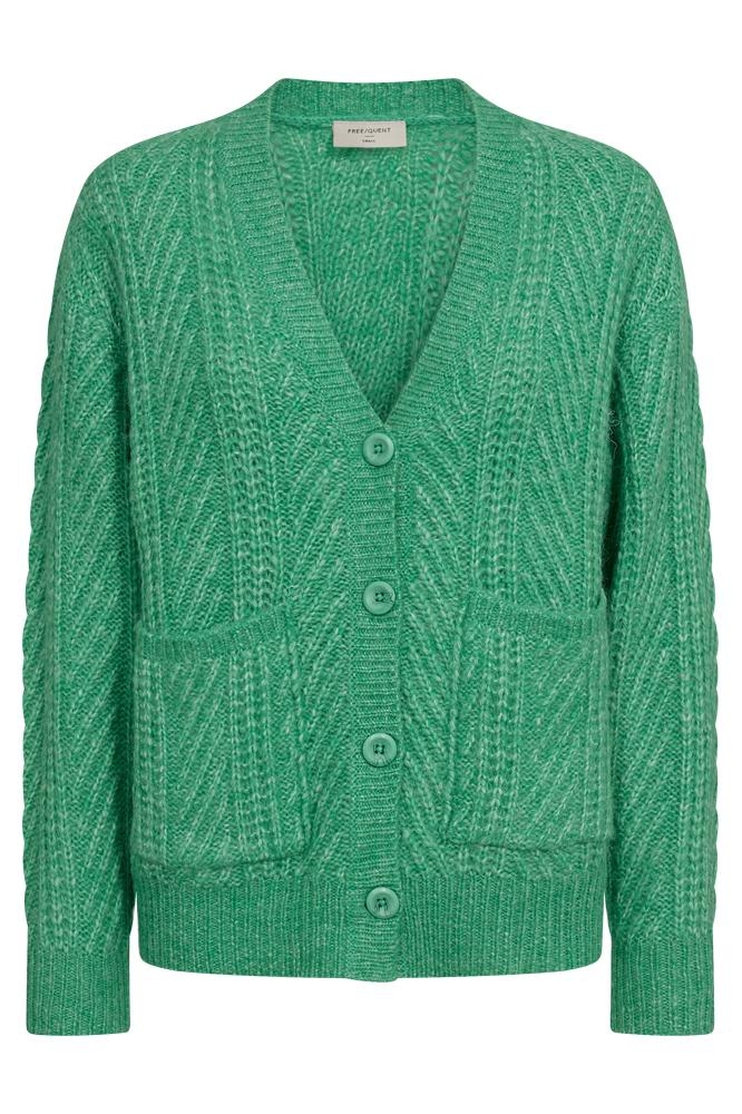 FQNELLY CARDIGAN 202640 BRIGHT GREEN MELANGE