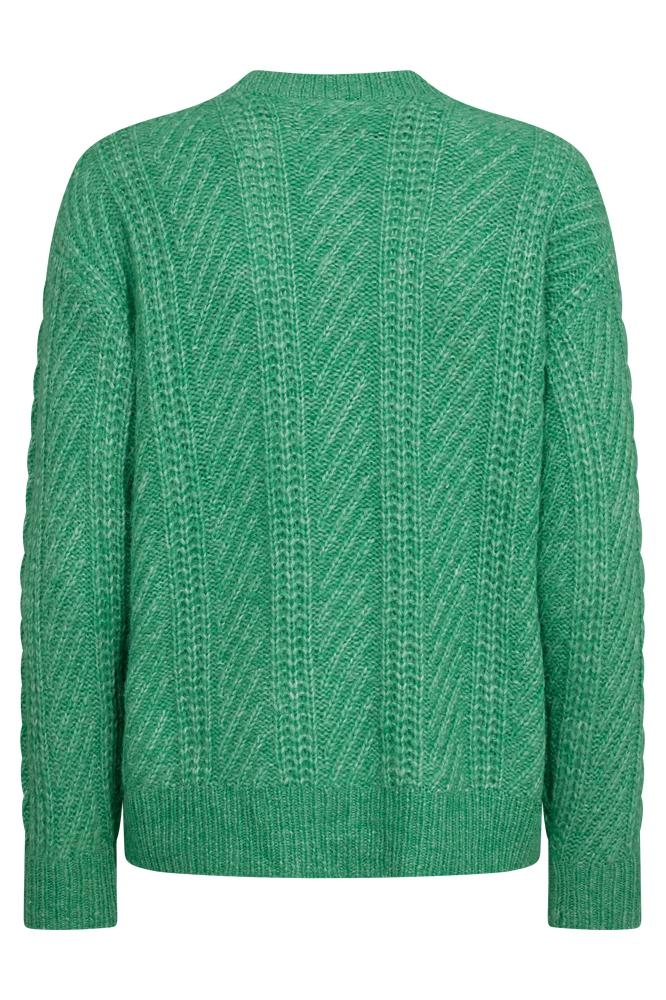 FQNELLY CARDIGAN 202640 BRIGHT GREEN MELANGE