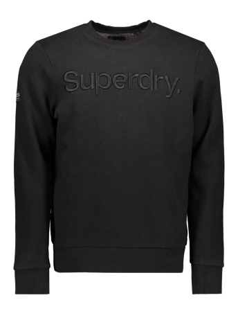 Superdry Trui TONAL EMBROIDERED LOGO CREW M2013138A 02A BLACK