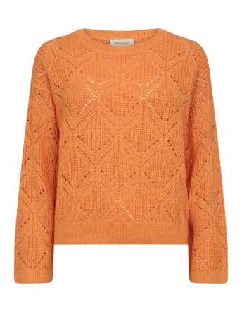 Freequent Trui FQJAZZ PULLOVER 203053 TANGERINE MELANGE