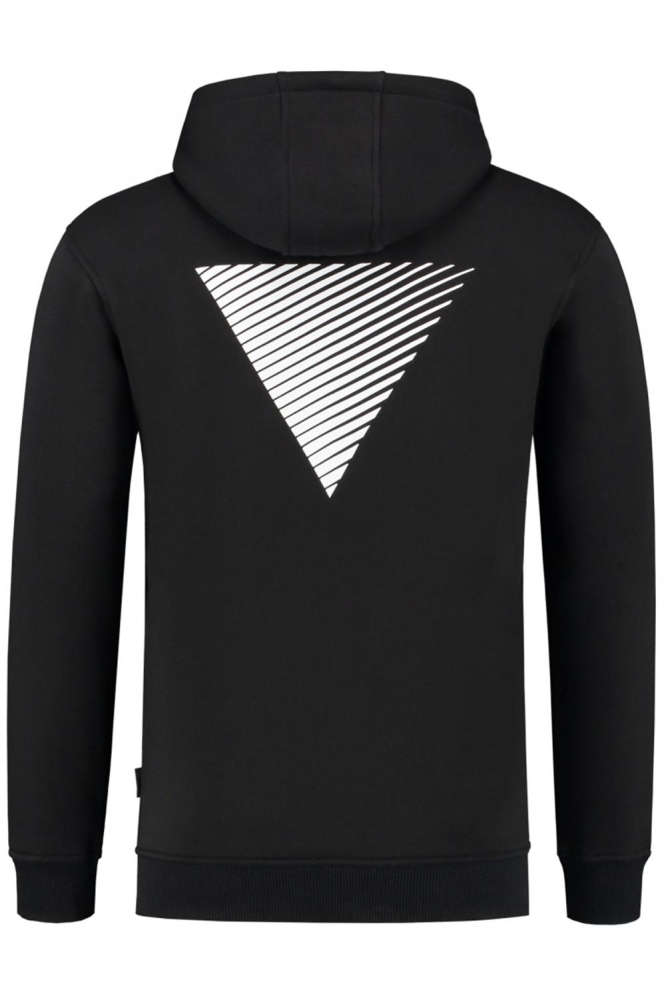 Pure Path zwarte heren sweater | Achteraanzicht