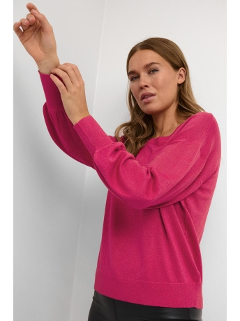 Kaffe Trui KALIZZA ROUND NECK KNIT PULLOVER 10508277 Virtual Pink