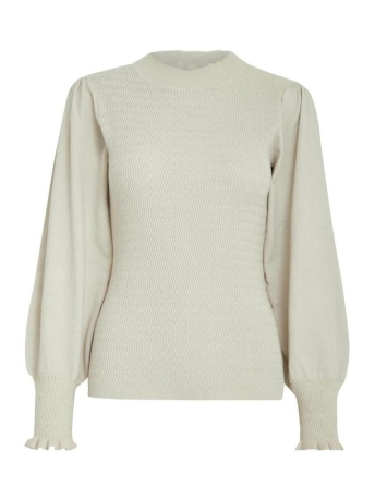 Minus Trui JEANNE HIGH NECK KNIT PUL MI5828 0175 LIGHT BIRCH