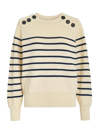 Peppercorn Trui SARA RAGLAN KNIT PULLOVER PC7462 1550S NAVY STRIPE