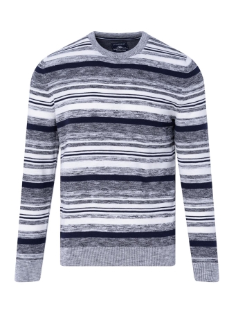 Blauw wit sales gestreepte trui heren