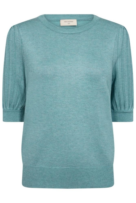 fqjoel pullover 204792 freequent trui dusty turquoise melange