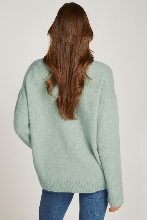 textured loose sweat j20j224636 calvin klein trui jadeite maat M