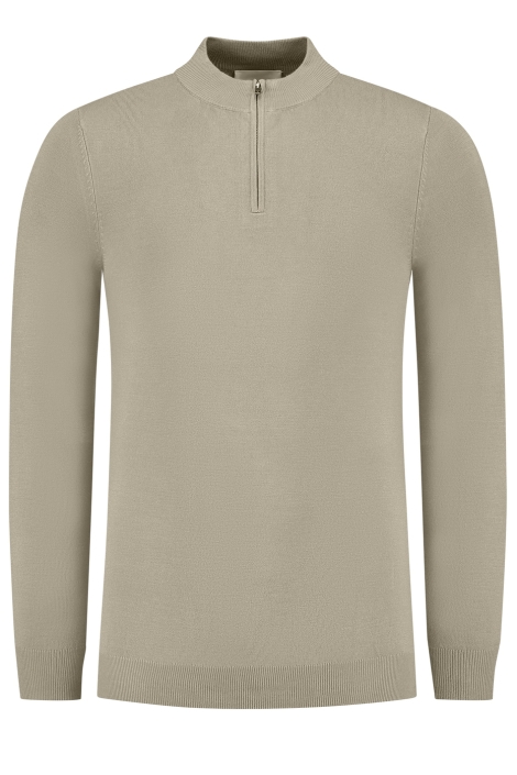 Pure Path taupe heren trui | Vooraanzicht