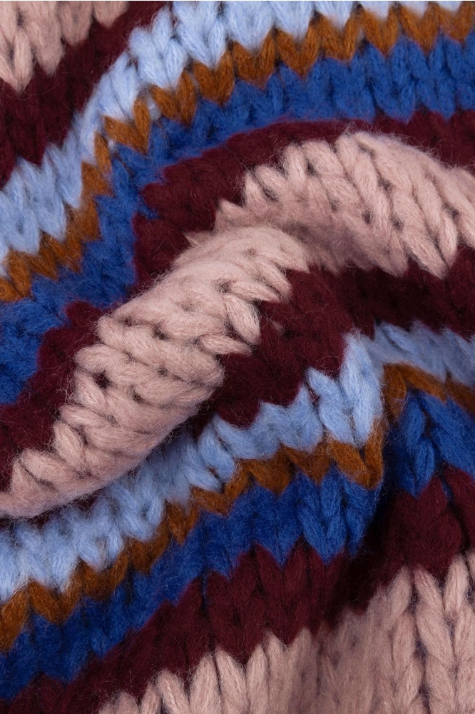 Ydence blauwe dames trui | Close up
