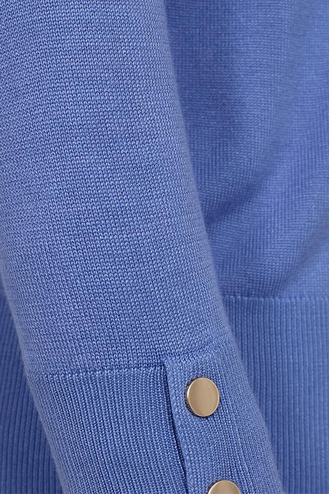 Freequent blauwe dames trui | Close up