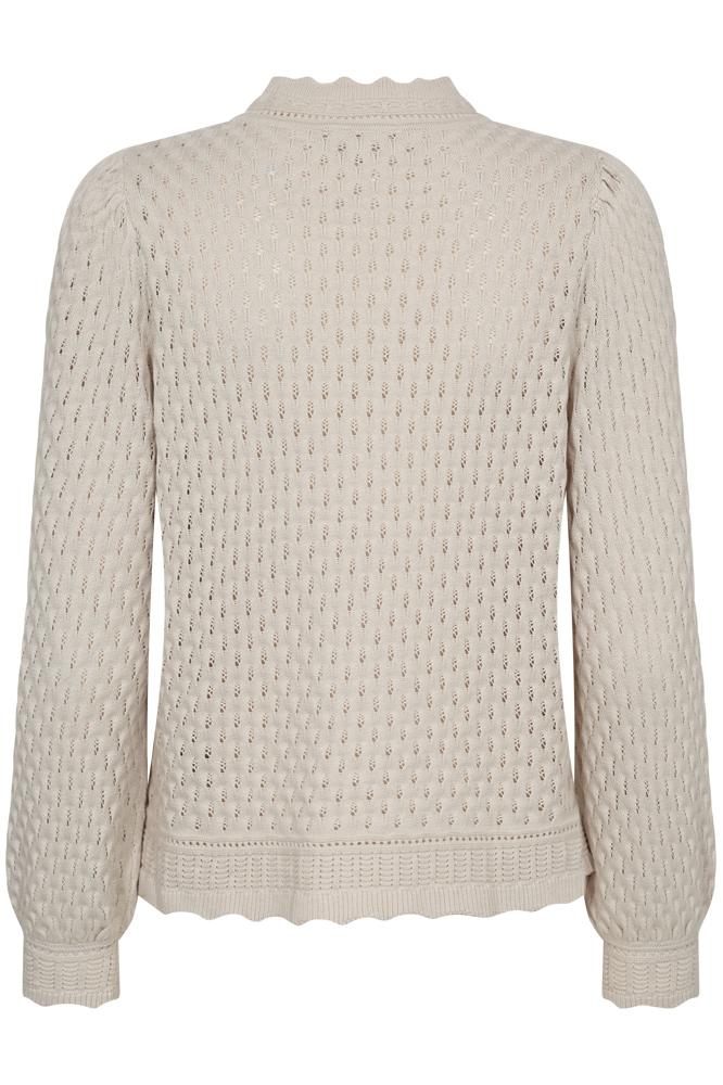 Freequent beige dames trui | Achteraanzicht