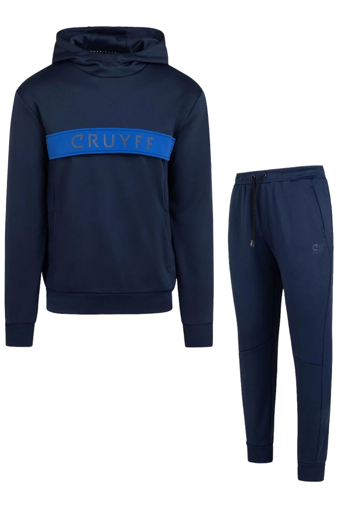 Cruyff blauwe heren sweater | Vooraanzicht