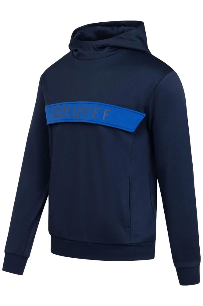 Cruyff blauwe heren sweater | Zijaanzicht