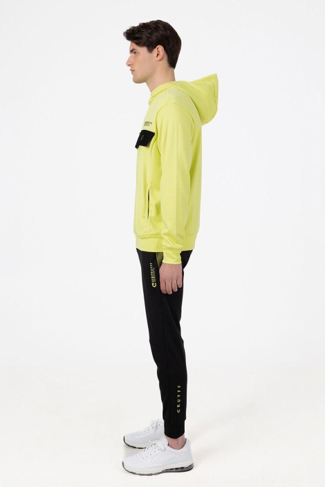 Cruyff multi color heren sweater | Model zijaanzicht
