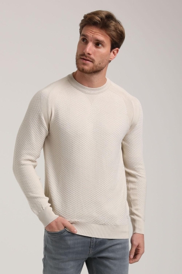 Gabbiano Trui KNITTED TRUI MET STRUCTUUR 615267 1002 sand