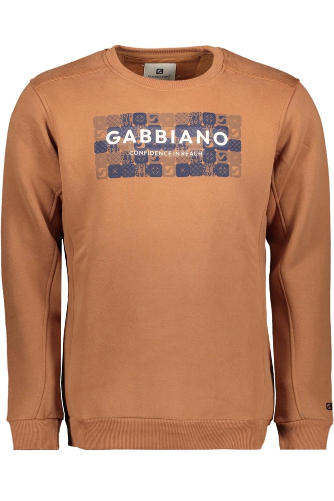 Gabbiano koperen heren sweater | Vooraanzicht