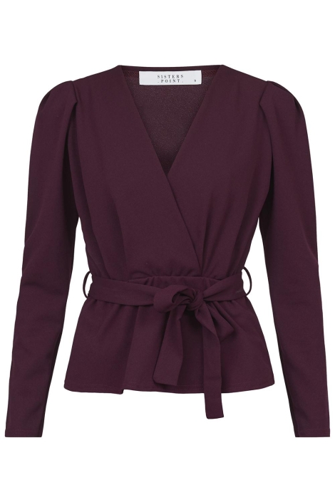 SisterS point bordeaux dames blouse | Vooraanzicht