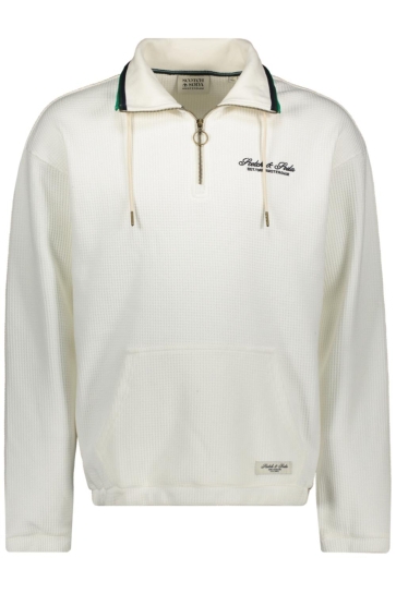 Scotch & Soda Trui HALF ZIP SWEATER 179893 101