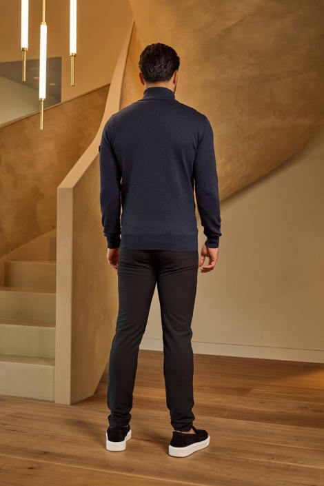 Malelions blauwe heren trui | Model