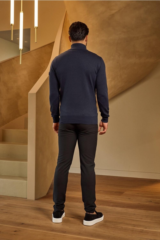Malelions blauwe heren trui | Model