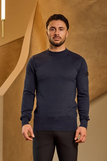 Malelions Trui KNITTED CREWNECK MM1 PS25 02 303 NAVY