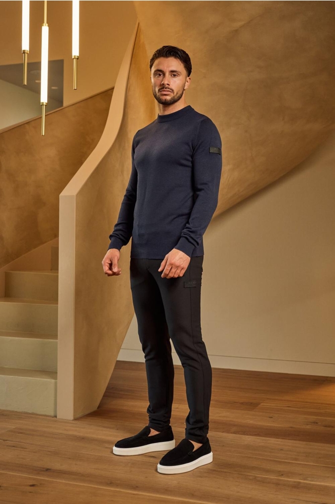 Malelions blauwe heren trui | Model