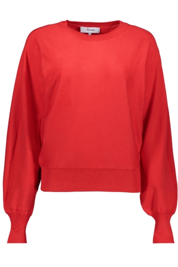 Minus Trui DANA BAT SLEEVE KNIT PUL MI6280 4175 TOMATO