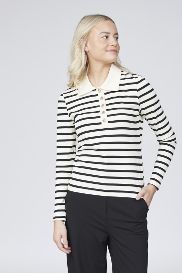 SisterS point T-shirt VEPI POLO 18472 CREAM/BLACK