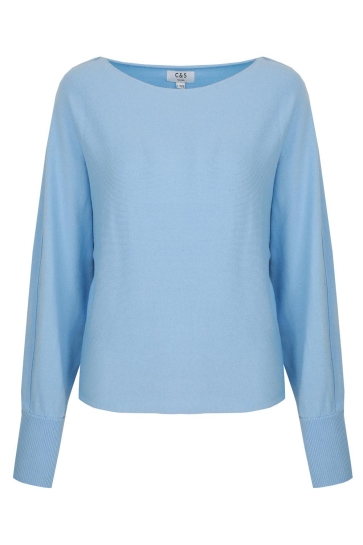 C&S The Label Trui FLORINE SWEATER 25VAC01 ICE BLUE