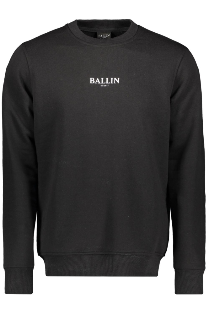 Ballin zwarte heren sweater | Vooraanzicht