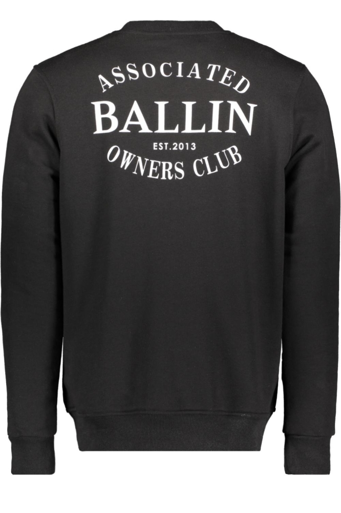 Ballin zwarte heren sweater | Achteraanzicht