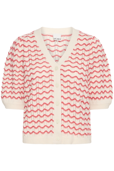 Ichi beige dames vest | Vooraanzicht