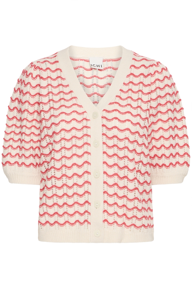 Ichi beige dames vest | Vooraanzicht