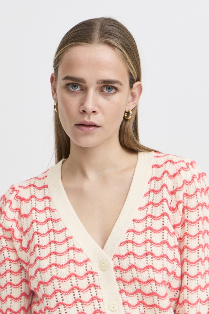 Ichi beige dames vest | Unique Selling Point