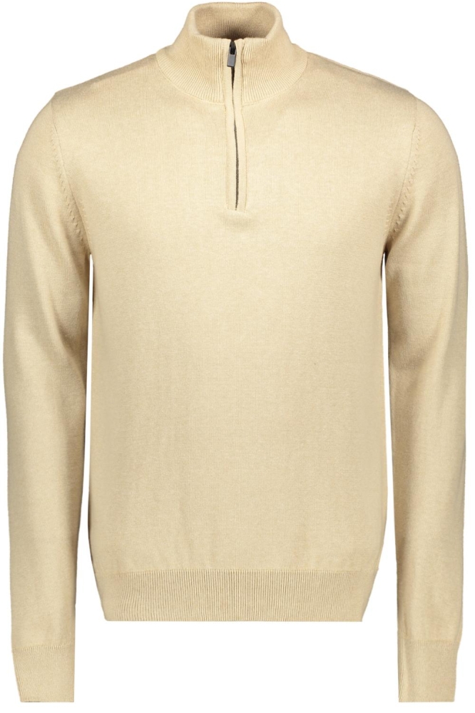 Sans beige heren trui | Vooraanzicht