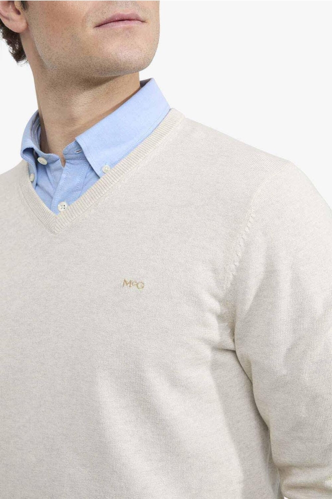McGregor beige heren trui | Close up