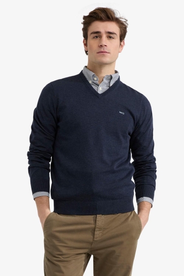 McGregor Trui V NECK SWEATER MM251 1201 01 2100 NAVY